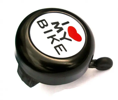 Дзвінок для велосипеда Spelli "I Love My Bike" чорний 2385199712 фото