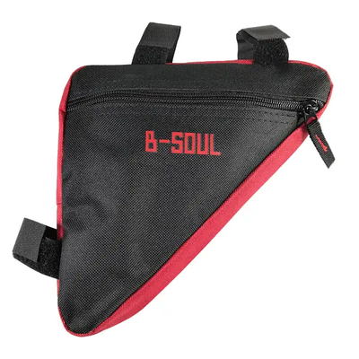 Сумка велосипедна в раму B-Soul чорно-червона 2328961952 фото