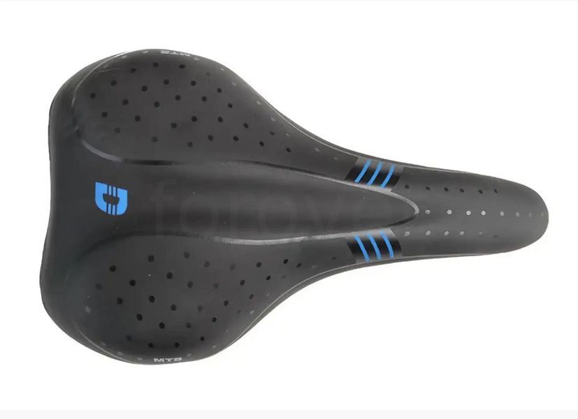 Седло велосипедное MTB DOTS спортивное, рельефное VR-10135 фото