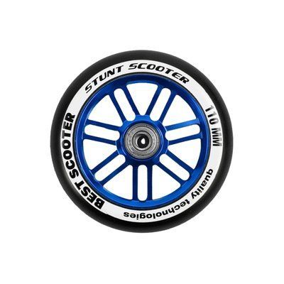 Колесо на трюковий самокат Best Scooter (метал) 110 мм, синє 2847847657 фото