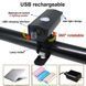 Фонарь велосипедный аккумуляторный USB черный VR-6572 фото 3