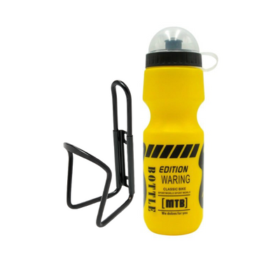 Комплект 2 в 1 "Фляготримач та фляга жовта" для велосипеда 2590328782 фото