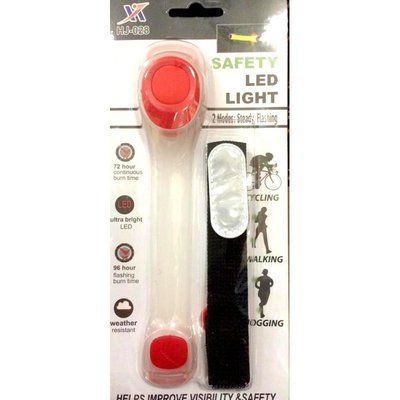 Світлодіодний браслет безпеки Safety Led Light червоний HJ-028 фото