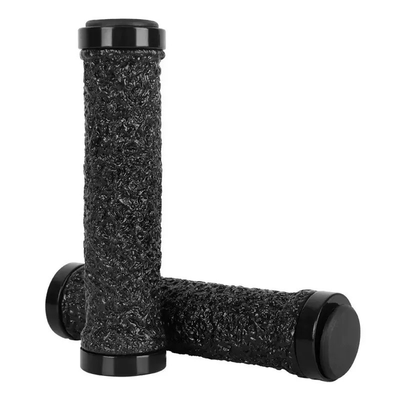 Ручки гріпси для велосипеда Silicone Crystal з замками, чорні 2389299075 фото